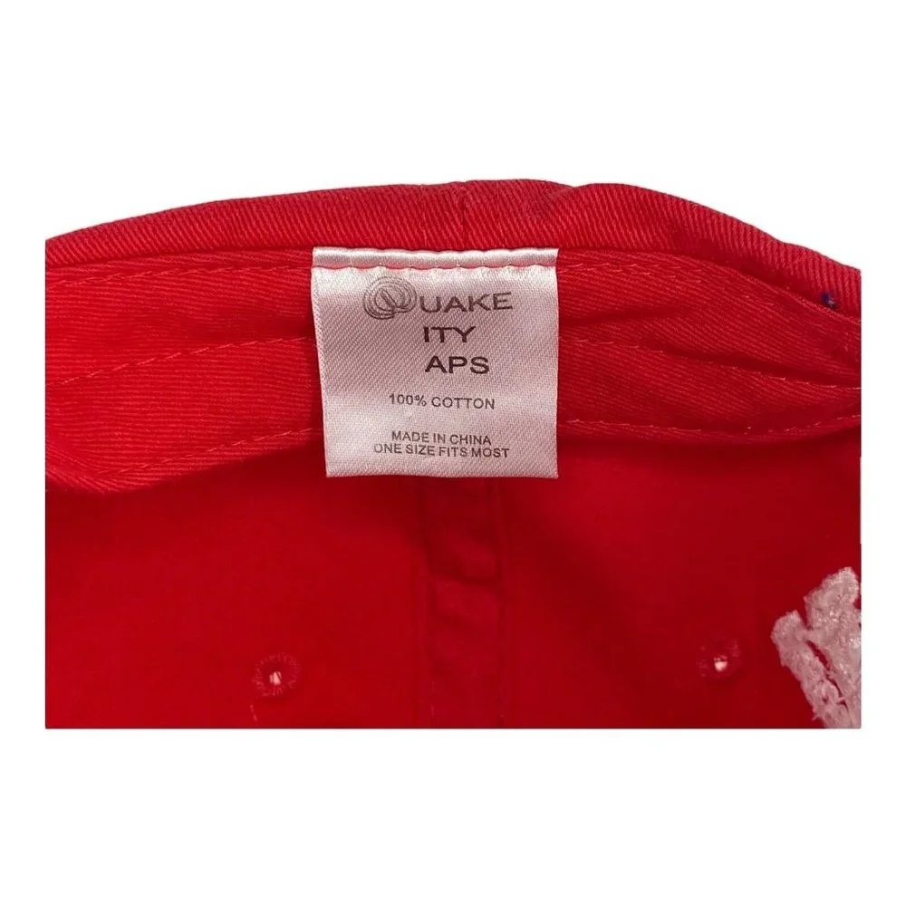 Budweiser Beer “Enjoy Responsibly Drink Wiser” Red Strapback‎ Cap Adjustable Hat